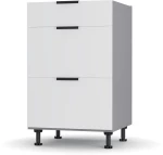 Craft Κάτω Ντουλάπι Συρταριέρα Λευκό 50x48x82cm