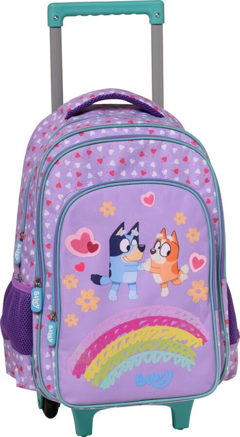ΣΧΟΛΙΚΗ ΤΣΑΝΤΑ TROLLEY GRAFFITI BLUEY - LILA 240252 (2024) GRAFFITI- 240252