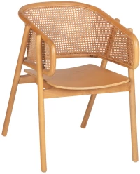 ΠΟΛΥΘΡΟΝΑ KENLEE HM9872 ΦΡΑΞΙΝΟΣ ΚΑΙ ΦΥΣΙΚΟ RATTAN RATTAN ΣΕ ΦΥΣΙΚΟ 57,5x55x81Yεκ. (1 Τεμμάχια)