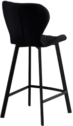 Σκαμπό 65εκ. Μπάρ 2τμχ Martin Μαύρο Ύφασμα 48x46x65/97εκ.