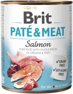 BRIT Pat & Meat with Salmon - wet dog food - 800g