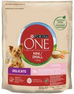 PURINA One Mini/Small Sensitive Salmon, rice - dry dog food - 800 g