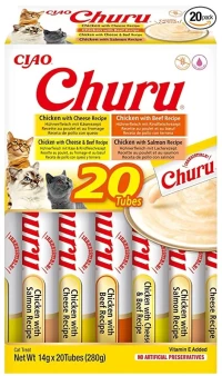 INABA Churu Variety box Chicken and beef - cat treats - 20 x 14g