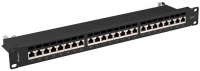 Lanberg patch panel 24 port 1U Cat.7 FTP Black PPS7-1024-B