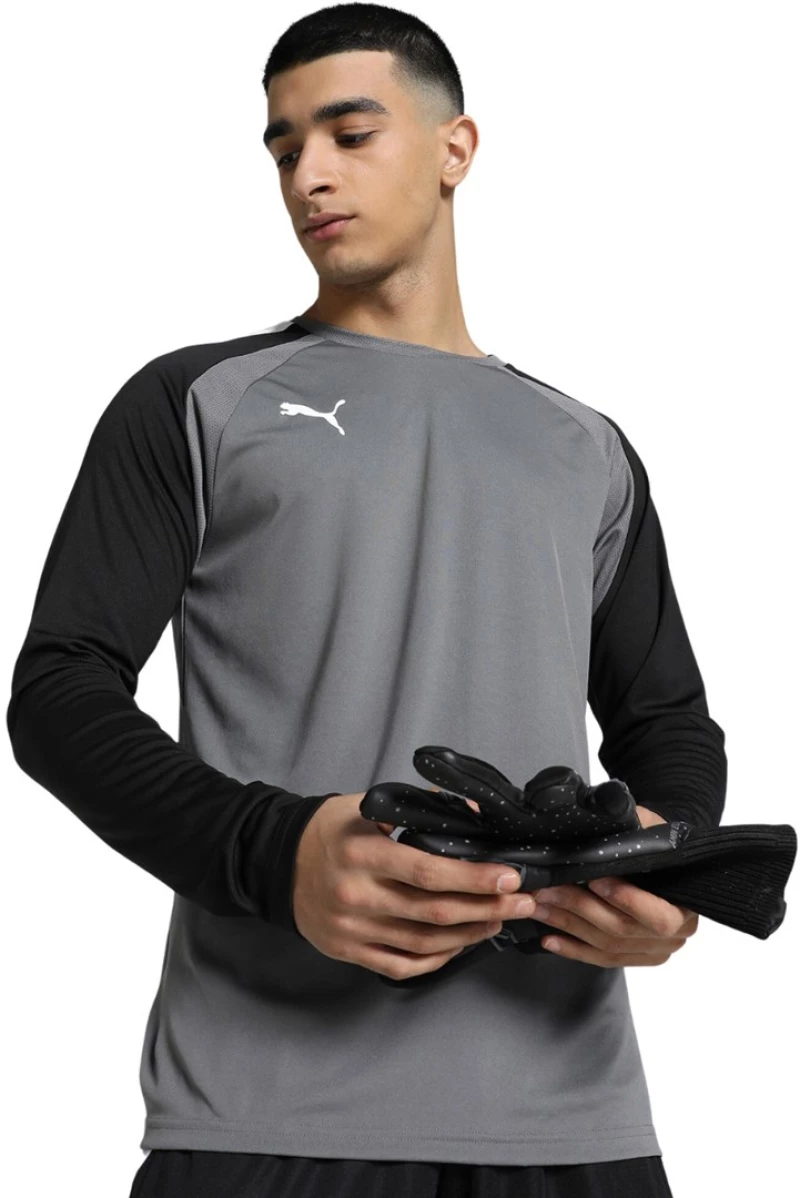 Puma teamPACER GK LS men's goalkeeper sweatshirt grey 704933 43 M