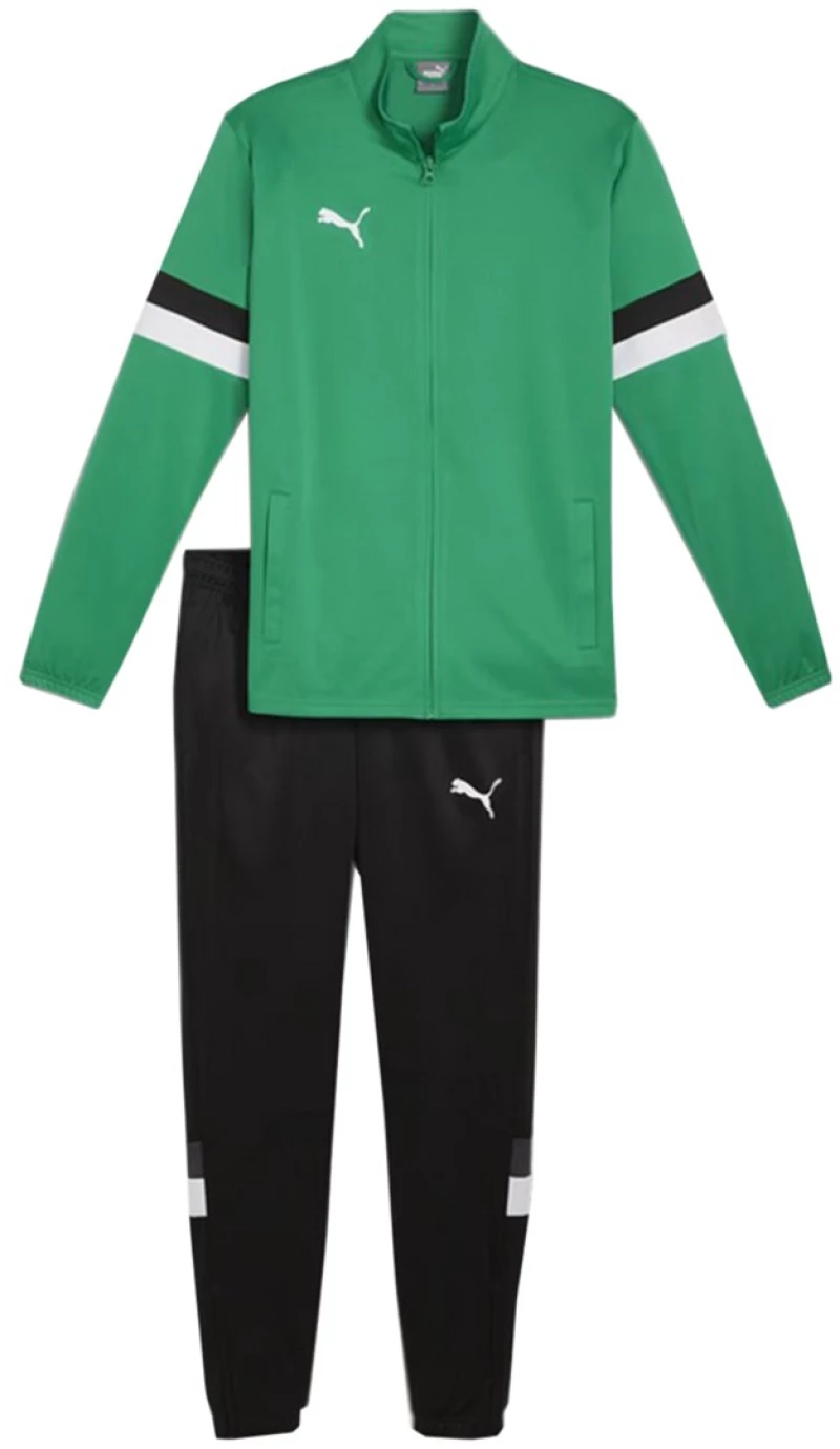 Puma Team Rise men's tracksuit green-black 658653 05