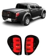 Πισινά Φανάρια Set Για Mitsubishi L200 2007-2014 Led Bar Black