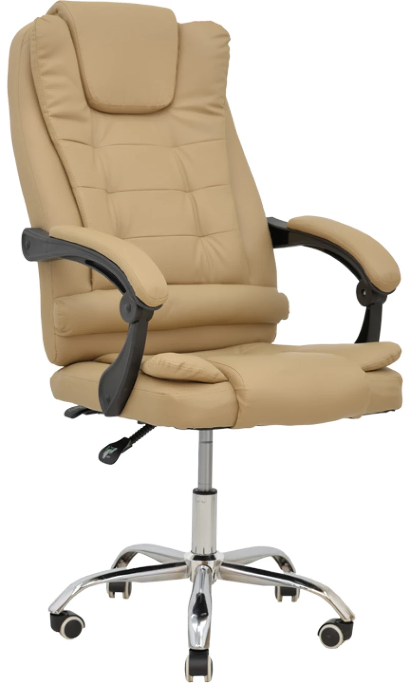 Καρέκλα γραφείου διευθυντή Toronsi pakoworld μπεζ pu 60x68x128εκ