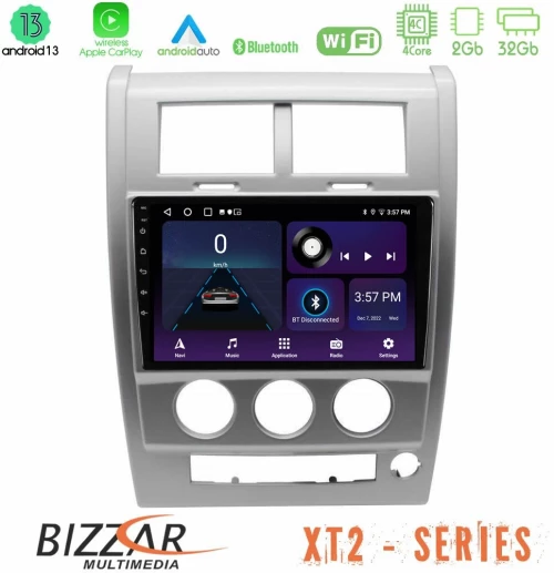 Bizzar XT2 Series 4Core Android13 2+32GB Jeep Cherokee (KK) 2008-2012 Navigation Multimedia Tablet 10"