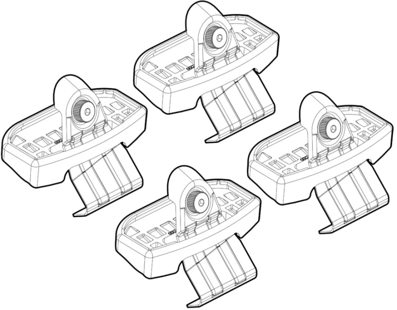 ΑΚΡΑ ΓΙΑ ΜΠΑΡΕΣ NORDRIVE ΓΙΑ HONDA HR-V 11/2021+  - 4 τεμ.