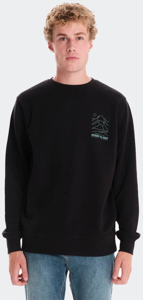 EMERSON CLASSIC CREW NECK - 242.EM20.15-BLACK