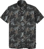 GS-501S Shirts With Chest Pocket Short Sleeve (All-Over Print) Μαύρο
