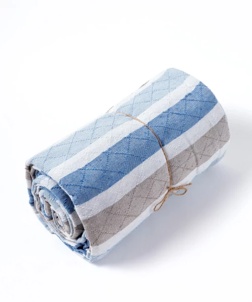 ΡΙΧΤΑΡΙΑ 17250 (180cm x 180cm) γαλάζιο/μπλε - -