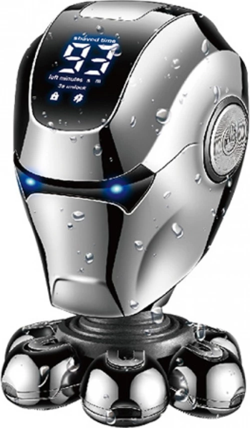 Αδιάβροχη Επαναφορτιζόμενη Κουρευτική - Ξυριστική Μηχανή με Οθόνη LCD - Kemei KM-780