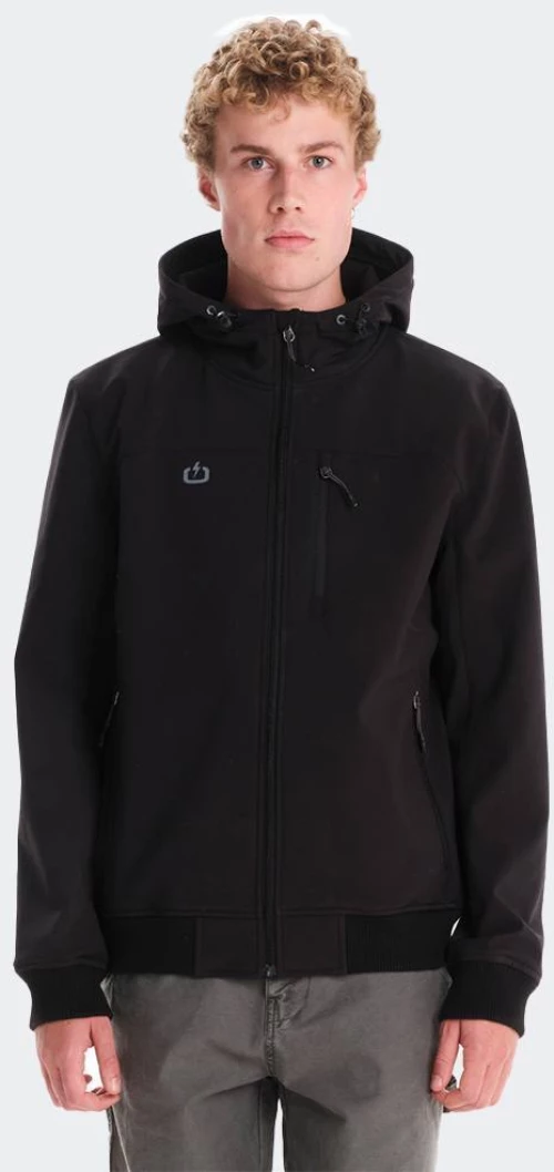 Emerson Men's Hooded Bonded Bomber Jacket - 242.EM11.10-BLACK
