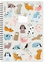 441980 NEXT TRENDS DOGS ΤΕΤΡΑΔΙΟ ΣΠΙΡΑΛ 21X29ΕΚ. 3ΘΕΜ., 105Φ. ΤΕΜ