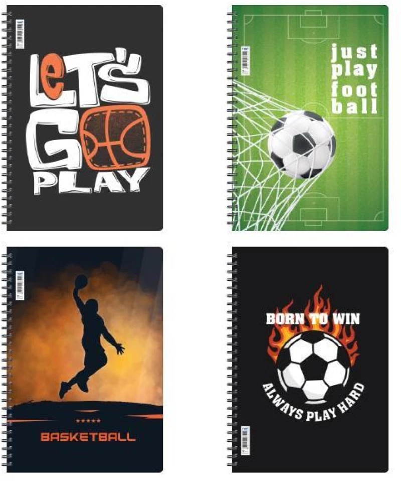 442218 NEXT SPORTS ΤΕΤΡΑΔΙO ΣΠΙΡΑΛ 17X25ΕΚ. 2ΘΕΜ., 70Φ. ΤΕΜ