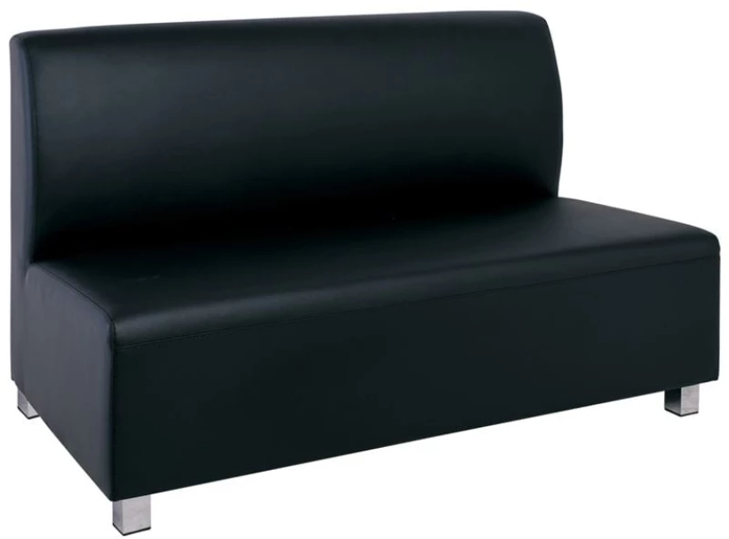 266912 BANDY 2ΘΕΣΙΟΣ ΚΑΝΑΠΕΣ PU ΜΑΥΡΟ 130X71X88CM