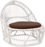 399543 ΠΟΛΥΘΡΟΝΑ ENTROPY HM9840.02 RATTAN ΛΕΥΚΟ ΜΕ ΚΑΦΕ ΜΑΞΙΛΑΡΙ 80X97X85ΥΕΚ.