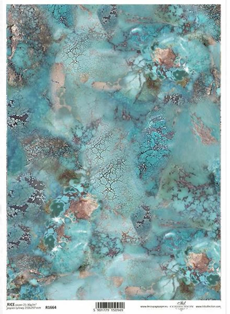 443420 ΡΙΖΟΧΑΡΤΟ "PRECIOUS STONES BLUE" 21X29.7ΕΚ. (ITD-R1664) ΠΑΚ