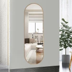 391120 NEXTDECO ΚΑΘΡΕΦΤΗΣ ΕΠΙΤΟΙΧΙΟΣ ΟΒΑΛ 40X150ΕΚ. ΜΕ ΧΡΥΣΟ ΜΕΤΑΛΛΙΚΟ ΠΛΑΙΣΙΟ