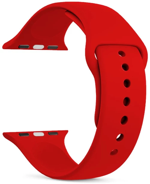 Watchband Noozy 38mm/40mm/41mm για Apple Watch 1/2/3/4/5/6/7/8/9/se/ultra 1/ultra 2 Κόκκινο Silicon Band