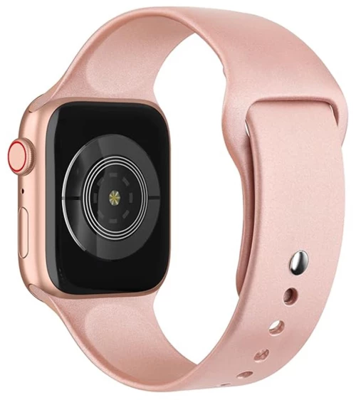 Watchband Noozy 38mm/40mm/41mm για Apple Watch 1/2/3/4/5/6/7/8/9/se/ultra 1/ultra 2 Ροζ Silicon Band