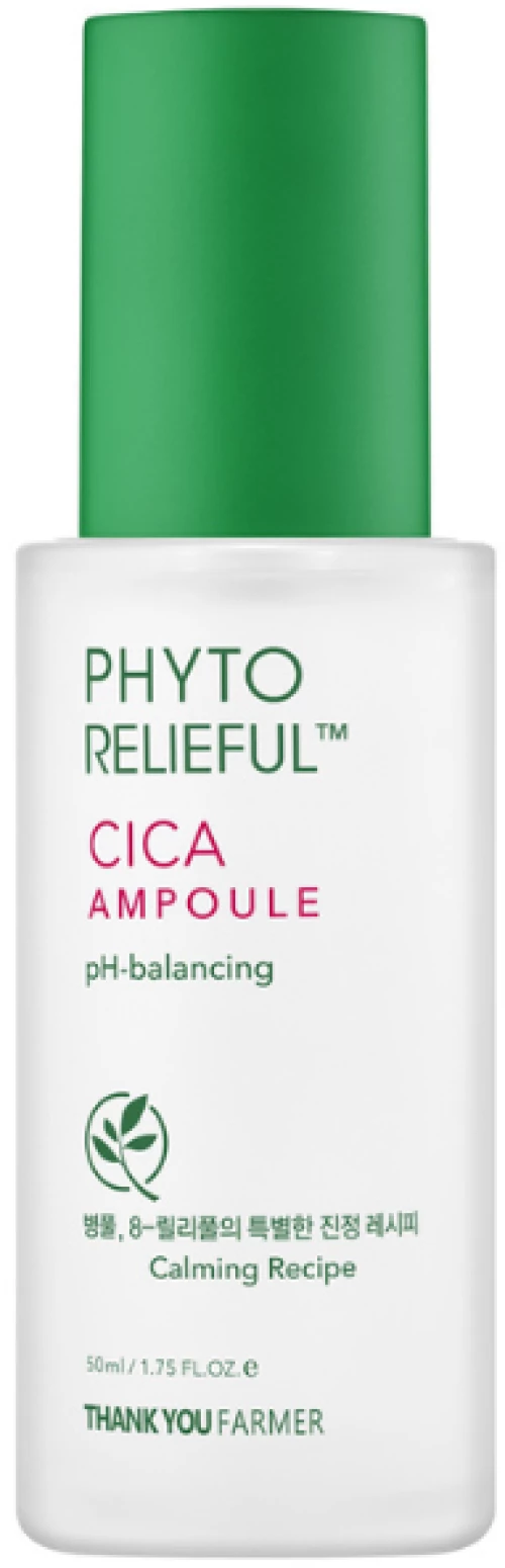 Thank You Farmer | Phyto Relieful Cica Ampoule | Καταπραϋντική Αμπούλα που Ρυθμίζει το pH της Επιδερμίδας | 50ml