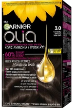 Garnier Olia Μόνιμη Βαφή Μαλλιών Χωρίς Αμμωνία 60gr - 3.0 Καστανό Σκούρο