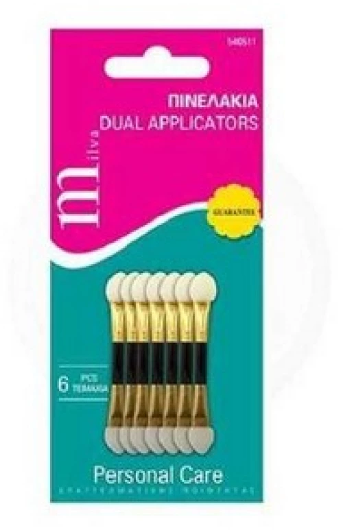 Milva Dual Applicators Πινελάκια Μακιγιάζ 6 τμχ