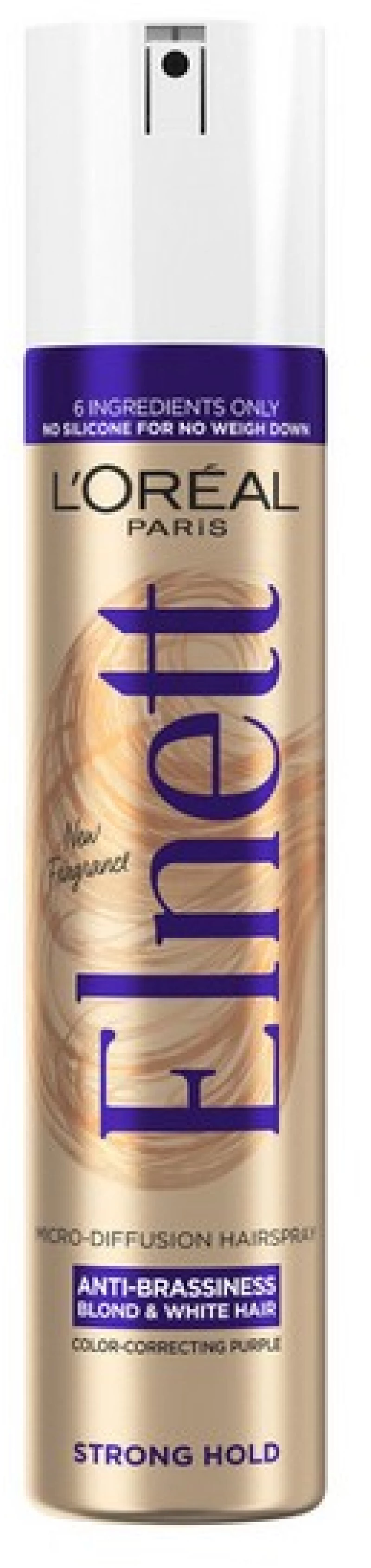 L'Oreal Elnett Anti-Braziness Blonde & White Strong Hold Hairspray 200ml