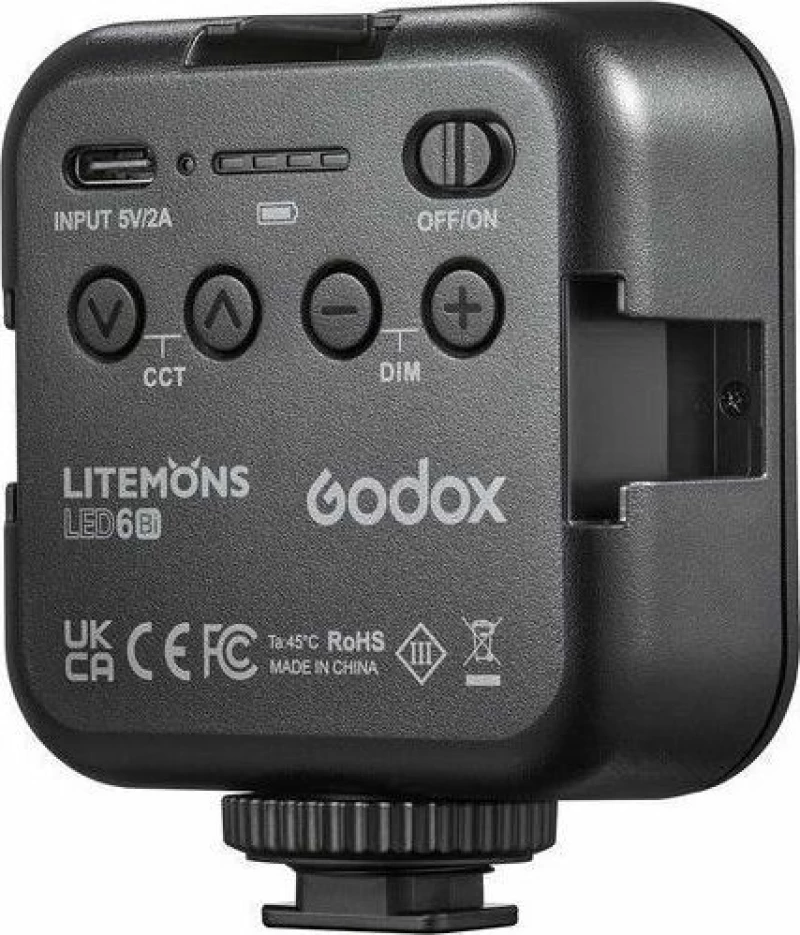 Godox LED6Bi Litemons Bi-Color Mini-Size LED Video Light (3200 to 6500K)