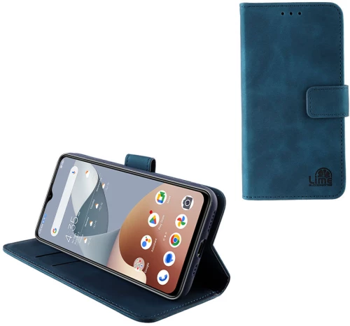 LIME ΘΗΚΗ NOVA 5G PHONE 6.52" ESSENTIAL MAGNET BOOK STAND CLIP DARK BLUE