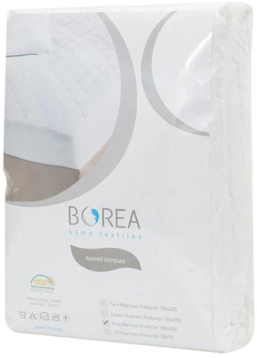 Επίστρωμα Καπιτονέ Μονό (100x200+35) Με Φούστα Ύφασμα Borea