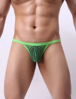 Green Sexy Men's Fishnet Thong