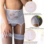 Sexy White Lace Garter Panty