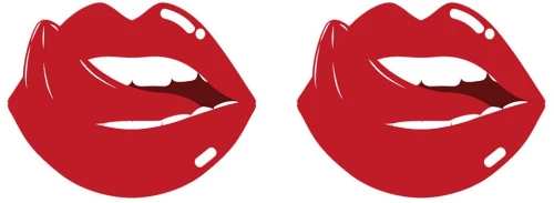 Sexy Red Lips Nipple Cover
