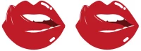 Sexy Red Lips Nipple Cover
