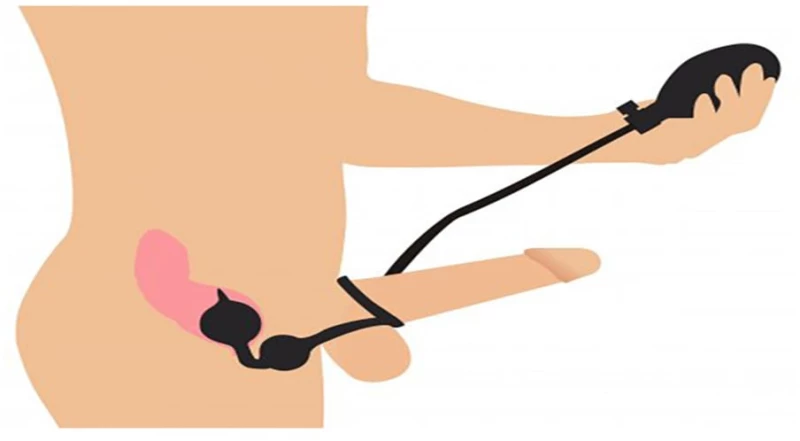 Inflatable Silicone Anal Plug + Cock & Ball Ring