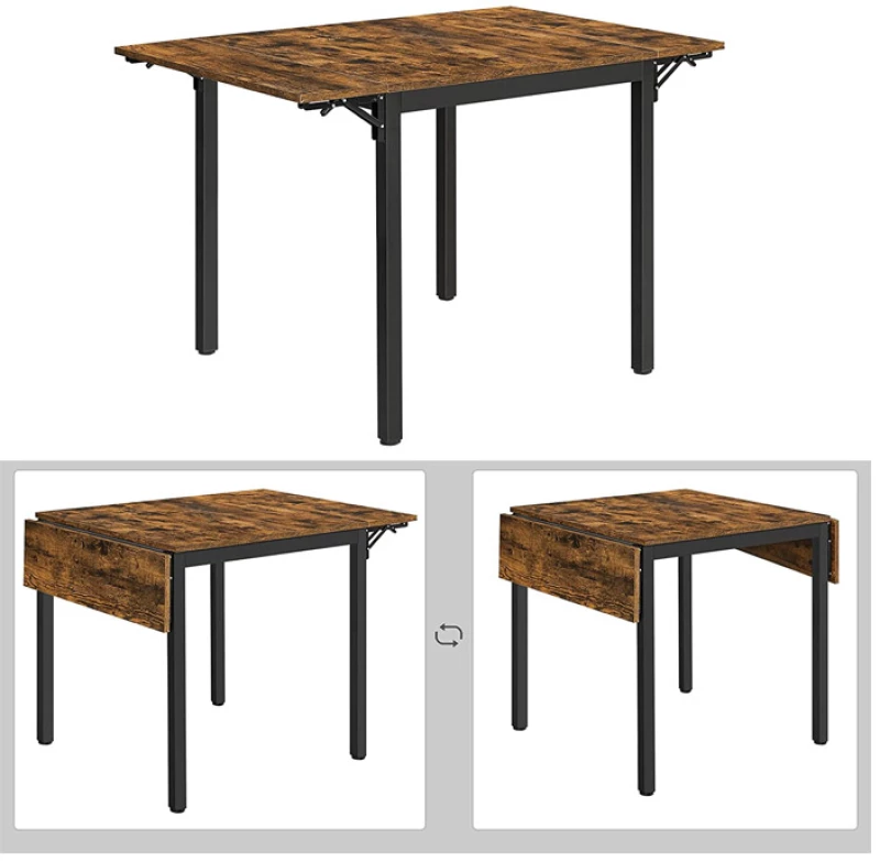 Μεταλλικό Επεκτεινόμενο Τραπέζι 120 x 78 x 76.2 cm VASAGLE KDT077B01