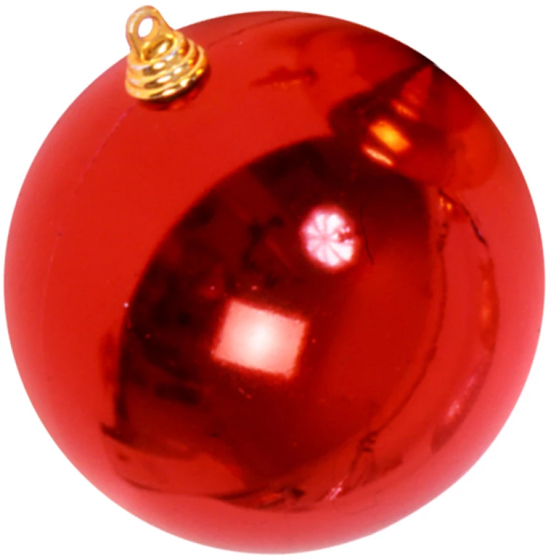 Μπάλα γυαλιστερή πακ=6τεμ 10cm Xmasfest 1131713 - Ασημί