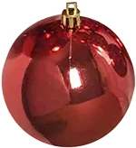 Μπάλα γυαλιστερή πακ=6τεμ 10cm Xmasfest 1131713 - Ασημί