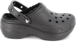 Γυναικείο Σαμπό Crocs Classic Platform Lined Clog W Ανατομικό Χρώματος Μαύρο 207938-001