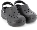Γυναικείο Σαμπό Crocs Classic Platform Lined Clog W Ανατομικό Χρώματος Μαύρο 207938-001