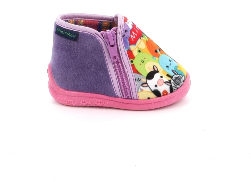 Παιδικό Παντοφλάκι για Κορίτσι Mini Max Ανατομικό Χρώματος Μωβ G-MELIO-4