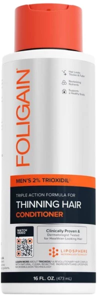 FOLIGAIN FOLIGAIN Triple Action Conditioner For Thinning Hair For Men with 2% Trioxidil [473 ml]