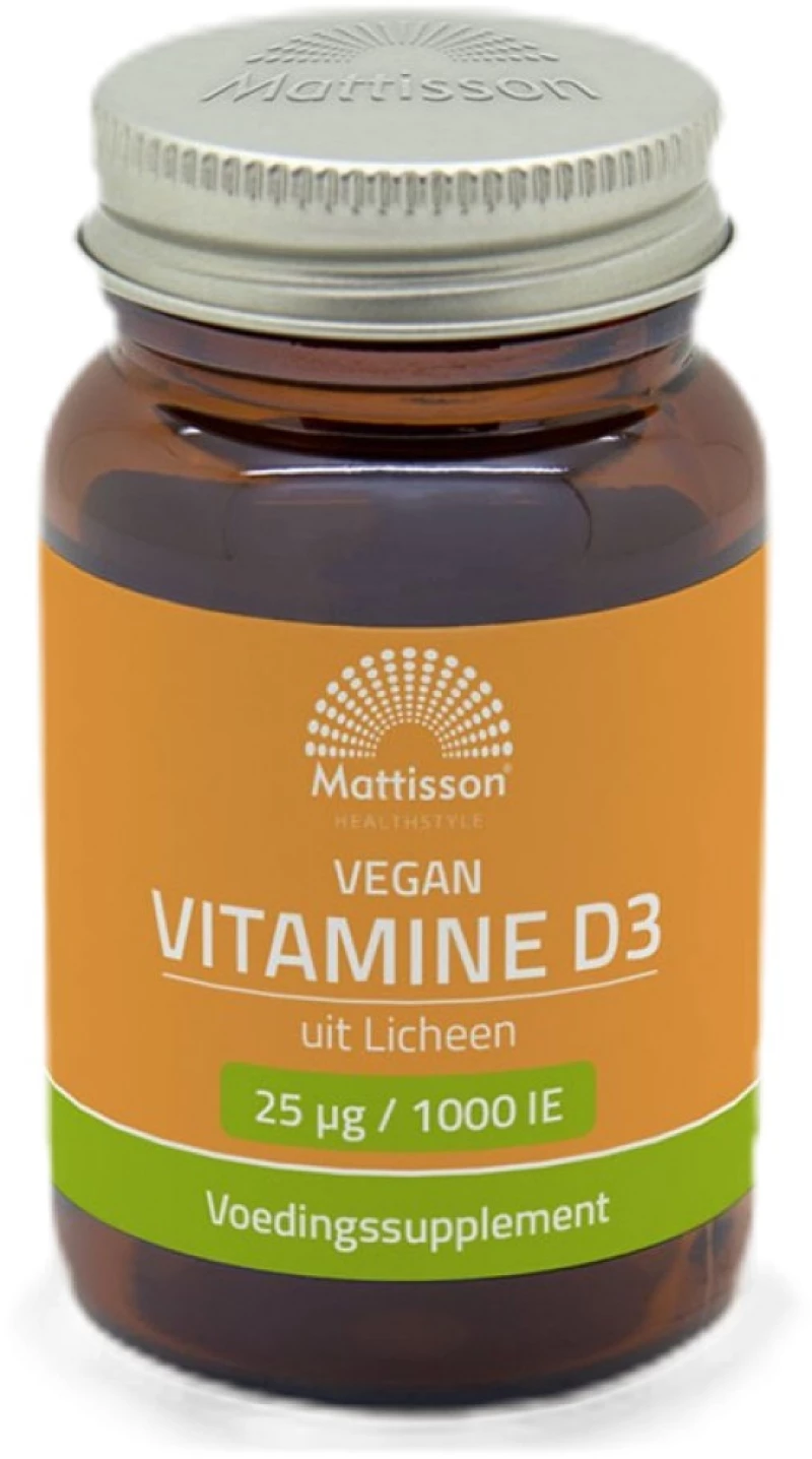 Mattisson Healthstyle Vegan Lichen Vitamin D 1000 IU [120 Softgels]