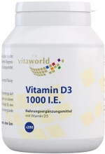 VitaWorld Vitamin D3 1000 IU / 25 mcg [200 Ταμπλέτες]