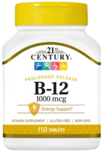 21st Century Vitamin B-12 1000 mcg Prolonged Release [110 Ταμπλέτες]