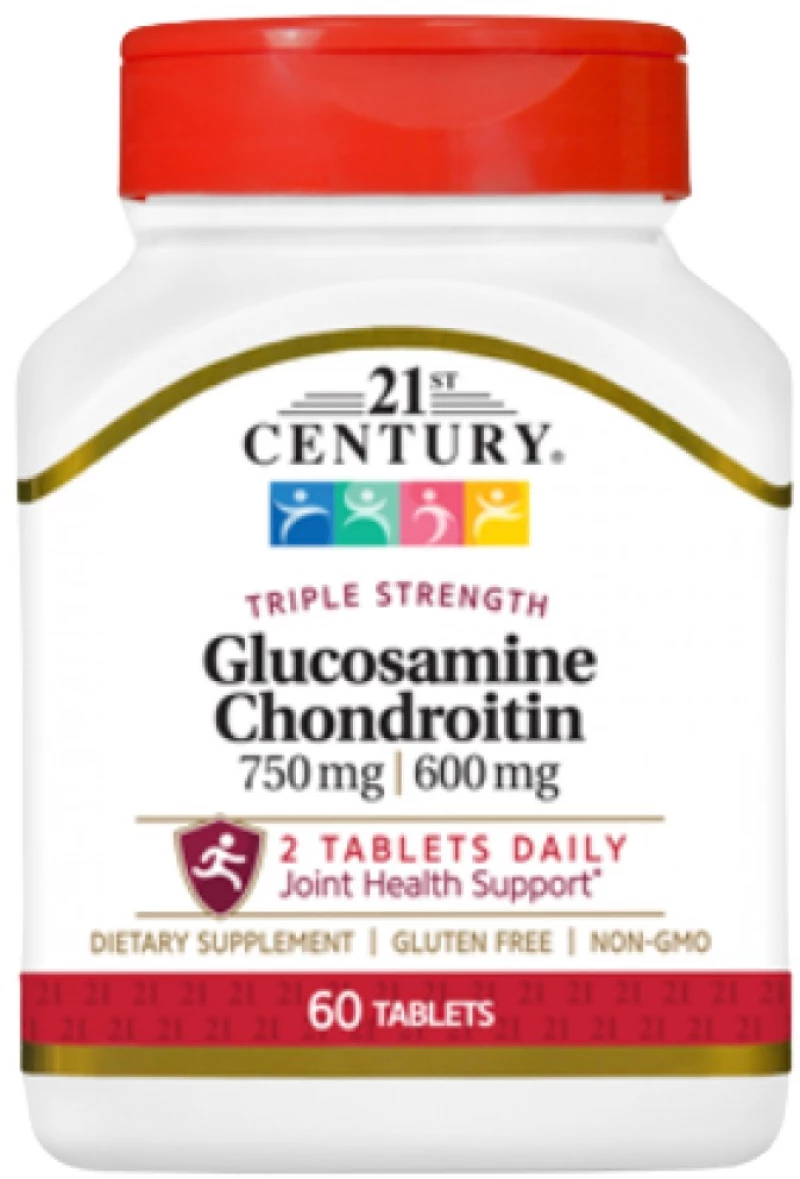 21st Century Glucosamine Chondroitin 750 mg / 600 mg - Triple Strength [60 Ταμπλέτες]